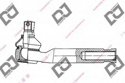DJ PARTS de1074 -  Наконечник поперечной рулевой тяги
